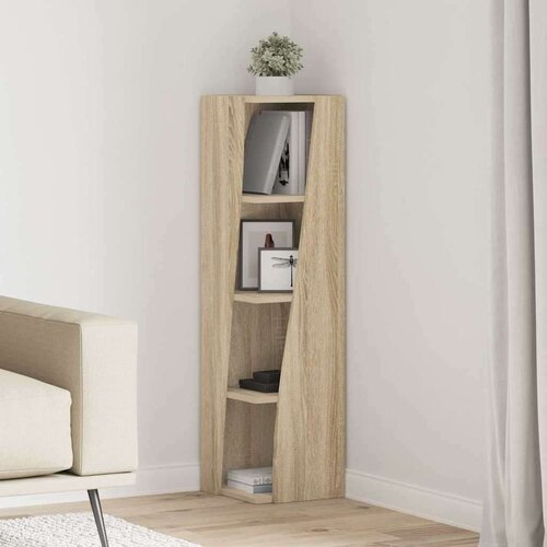  Kotna omarica Bela 27,5x27x102cm Konstruiran les, (5000113065) Cene