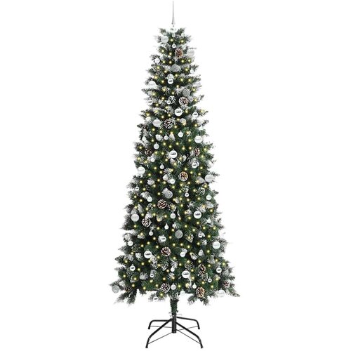 VidaXL Umjetno božićno drvce s stalakom Zelena 96 x 96 x 240 cm Slike