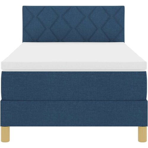 Box Spring Krevet s Madracem Plavi 90x200 cm Tkanina Slike