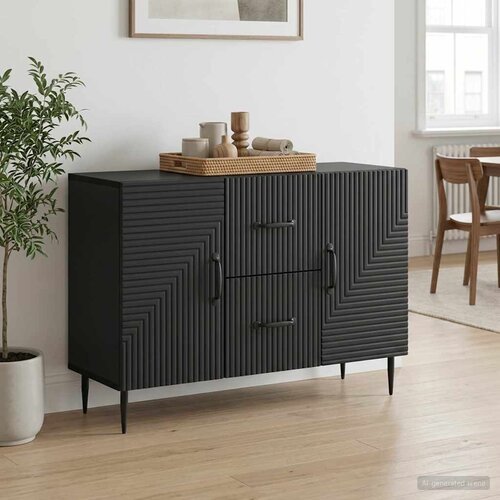  Kreveta s ladicama Crna 89 x 34,5 x 60 cm Konstruirano drvo Slike