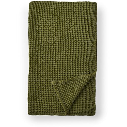 Pineapple Elephant Zelena bombažna odeja 150x200 cm Jaipur Chunky Waffle &amp;ndash; Slike