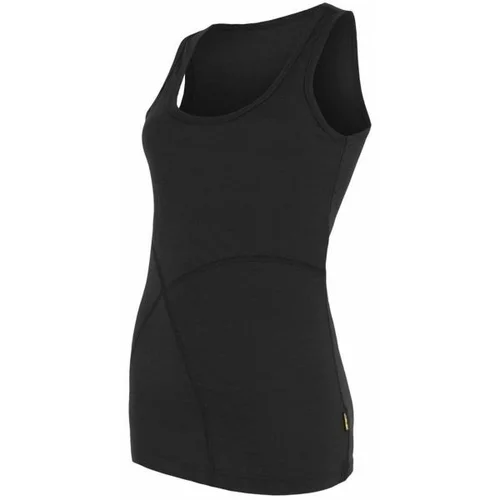 Sensor MERINO ACTIVE W Ženska majica bez rukava, crna, veličina