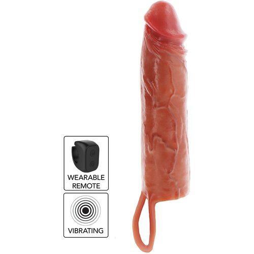 Toyjoy Get Real Hydrated Skin Penis Silicone Sleeve Vibrating 20cm Caramel Cijene