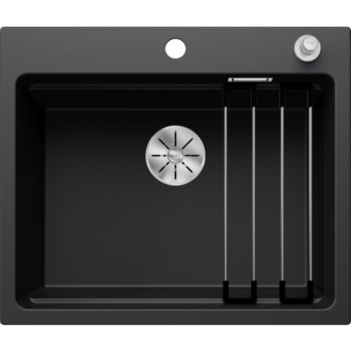 Blanco sudoper ETAGON 6 InFino SILGRANIT pribor inox nosači, s dalj. upr. - CRNA Cijene