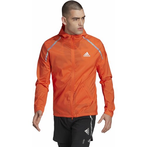 Adidas muški šuškavac za trčanje marathon jacket narandžasti Cene