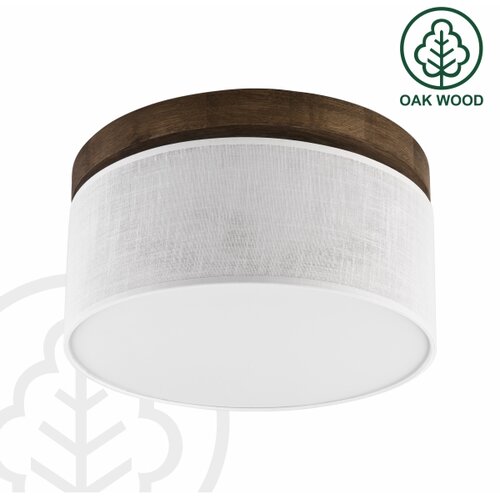  Brilagi - LED plafonsko svetlo BELLADONNA 1xE27/15W/230V &amp;Oslash; 30 cm bela/hrast orah Slike