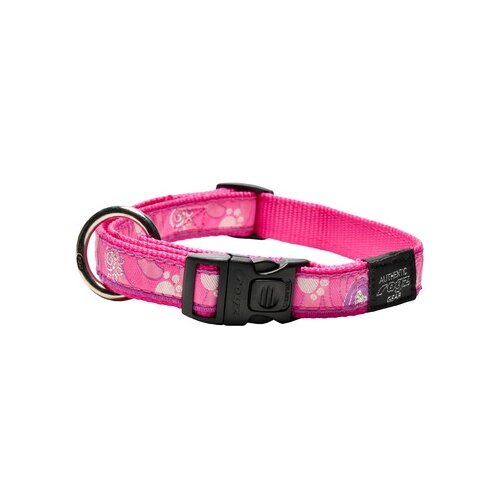 Rogz klasična ogrlica za pse, 340-560mm, roze Cene