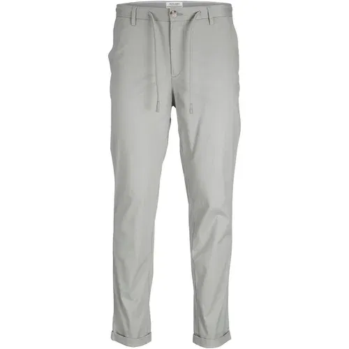 Jack & Jones Chino hlače 'STACE SUMMER' siva