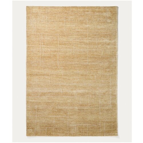 Kave Home Gorčično rumena ročno tkana preproga 200x300 cm Eloda &ndash; Cene