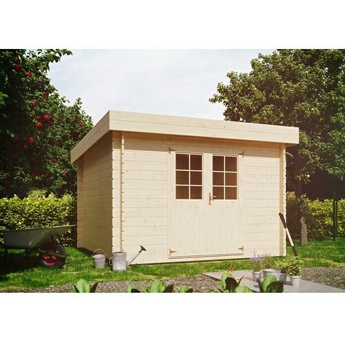 KIEHNHOLZ Vrtna hiška Bregenz (Do x Š: 280 x 280 cm, Debelina stene: 28 mm, Enokapna streha, Les) Cene