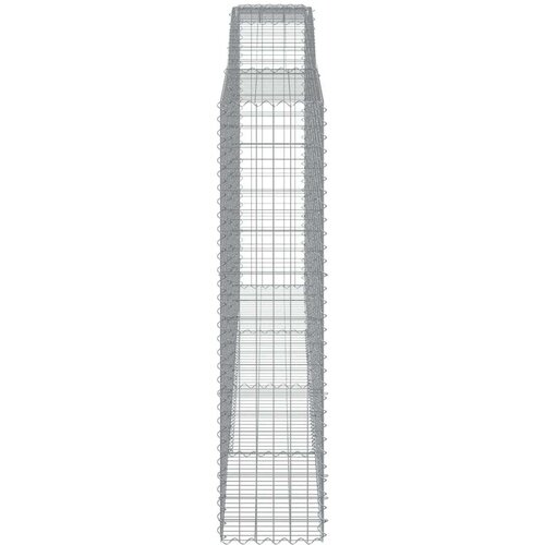  Lučne gabionske ko&amp;scaron;are 6 kom 400x50x200/220cm pocinčano željezo Slike