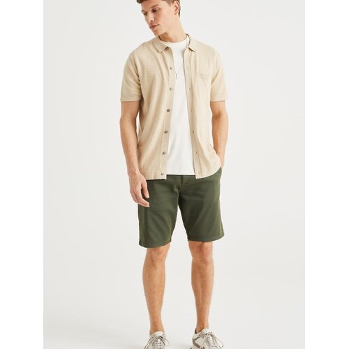 WE Fashion Chino hlače temno zelena Slike