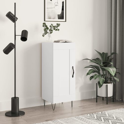 vidaXL Komoda bela 34,5x34x90 cm inženirski les Cene