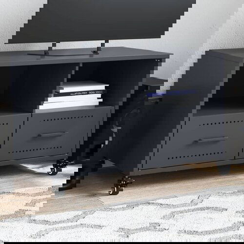VidaXL TV omarica antracit 68x39x43,5 cm hladno valjano jeklo Slike