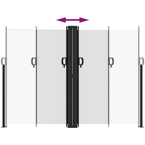  Bočna tenda na uvlačenje bijela 180x1200 cm Slike