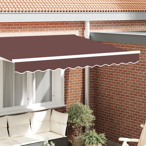 VidaXL Tenda z valansom za 2.5m okvir Rjava 2.3x0.2m Slike
