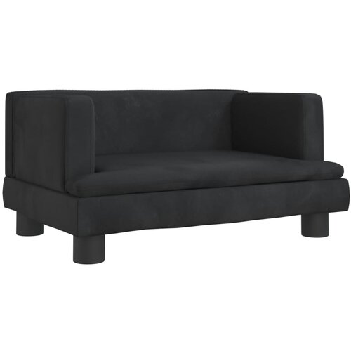 Maison Chic Otroški kavč - Otroški divan - Otroški sedež črn 60x40x30 cm žamet, (21729689) Cene