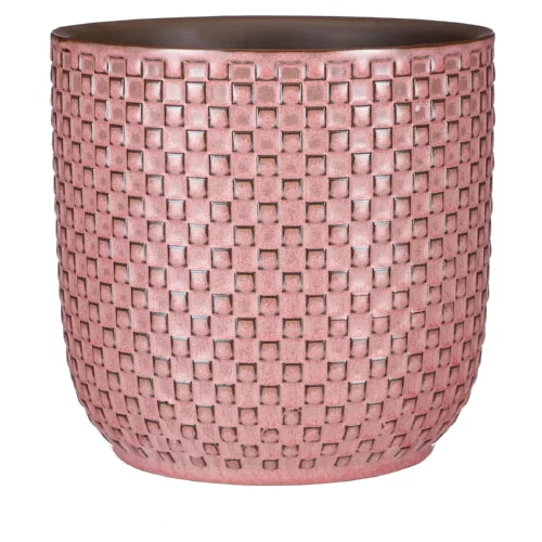 V Okrasni cvetlični lonec Daan (Ø 19 x v 17,5 cm, keramika, roza)