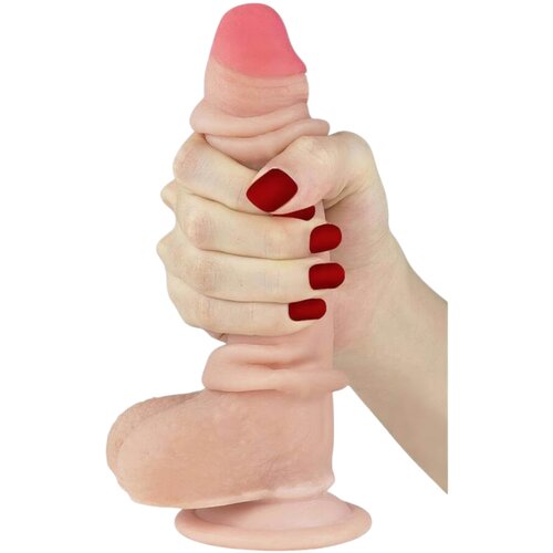 Lovetoy Dildo Sliding Skin 17,5cm Cene