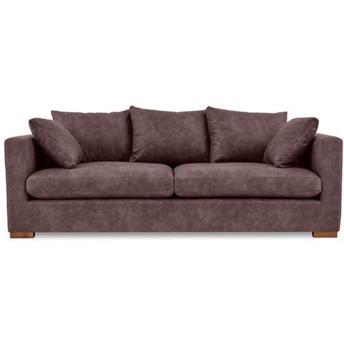 Scandic Tamno smeđa sofa od imitacije kože 225 cm Hamburg – Cijene