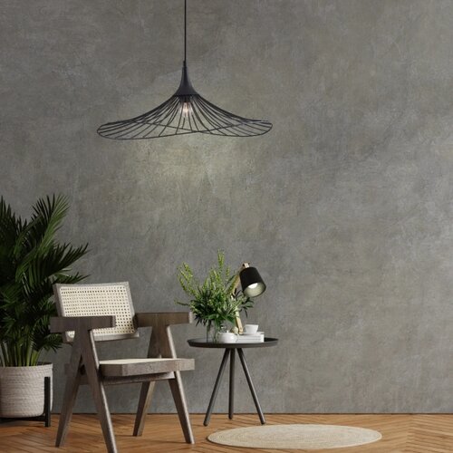  Visilica na sajli ARIELLE 1xE27/20W/230V prečnik 50 cm crni Slike