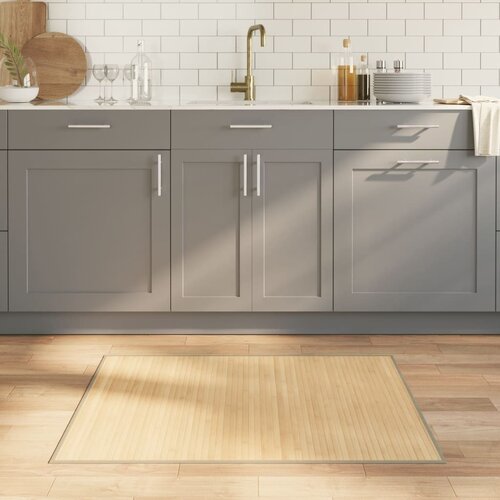 vidaXL Tepih pravokutni svijetli prirodni 80 x 100 cm od bambusa Cijene