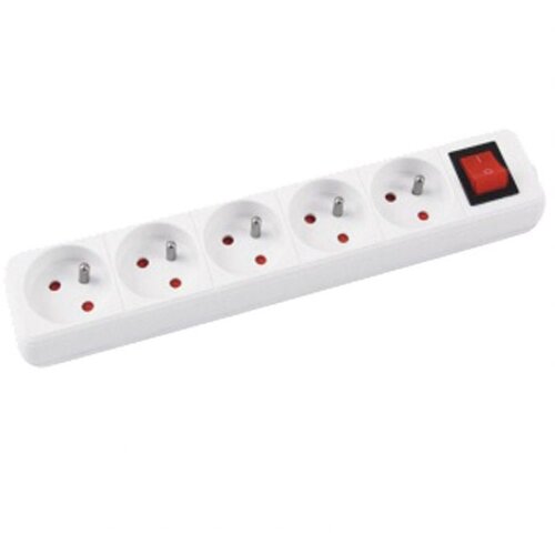  KABEL PRODUŽNI S PREKIDAČEM 5RUPA/5M OFFICE PRODUCTS 13115541-14 BIJELI Slike