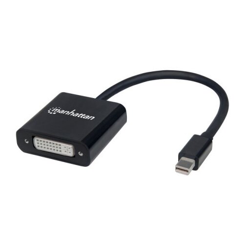 Manhattan 152549 Mini-DisplayPort adapter [1x ženski konektor DVI, 24 + 5 polov - 1x mo&scaron;ki konektor mini Displayport] črna za&scaron;čiten, UL-certificirano, (20430105) Cene
