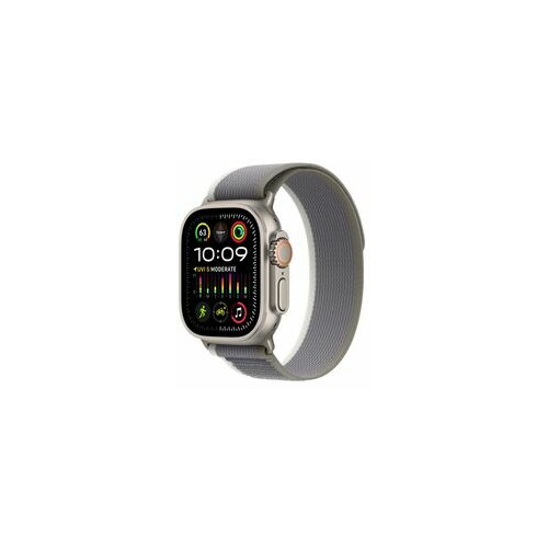 Apple watch Ultra2 cellular, 49mm titanium case w green/grey trail loop - m/l Slike