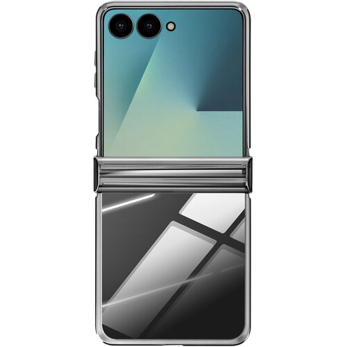 Avizar Ovitek za Galaxy Z Flip 7, kromiran z za&scaron;čito tečaja, Srebrna, (5000190592) Cene