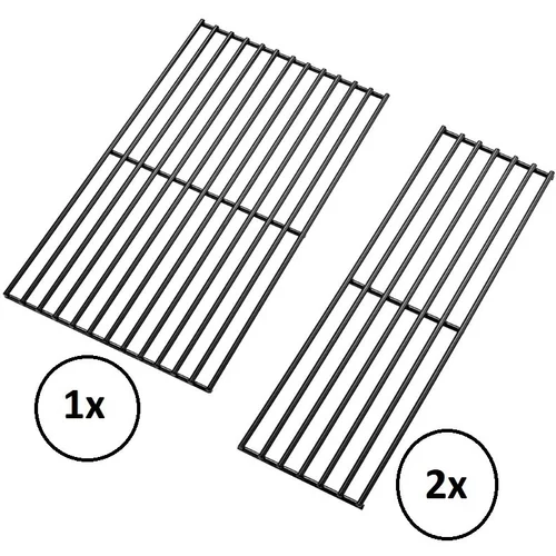 GRILLSTAR set treh rešetk za žar grillstar atlanta 300 ii (1 x 24 x 41,5 cm, 2 x 18,5 x 41,5 cm, emajlirana)