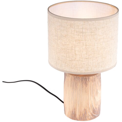 Honsel Smeđa/bež stolna lampa betonska s tekstilnim sjenilom (visina 35 cm) Malik – Cijene