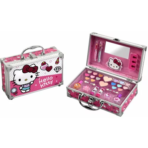 Hello Kitty Make-up Aluminum Set kozmetički kofer (sa zrcalom) za djecu