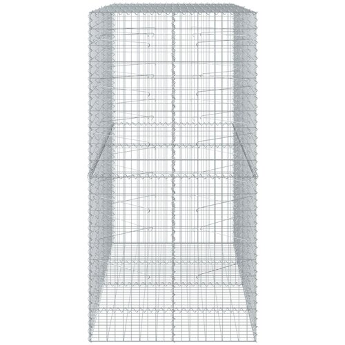  Gabionska ko&amp;scaron;ara s poklopcem 200x100x200 cm pocinčano željezo Slike