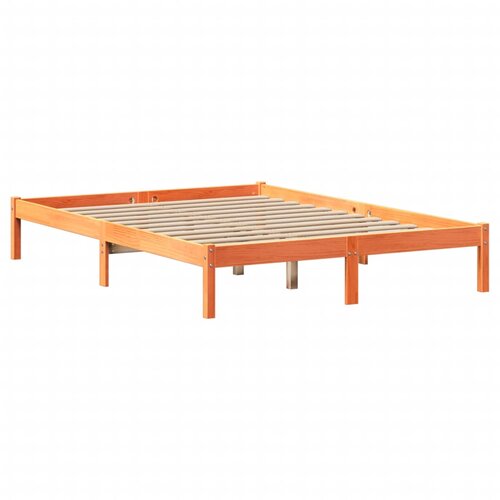  s regalom za knjige bez madraca 135 x 190 cm od borovine Slike