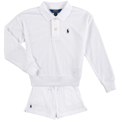 Polo Ralph Lauren Otro&scaron;ki kompleti KNIT-SHORT SET-OUTFIT SET Bela Cene