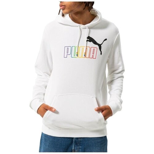 Puma Puloverji Ess Rainbow Hoodie TR Bela Slike