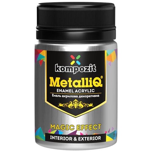  MetalliK Kompozit akrilna boja sa metalik efektom 70g |  Silver Cene