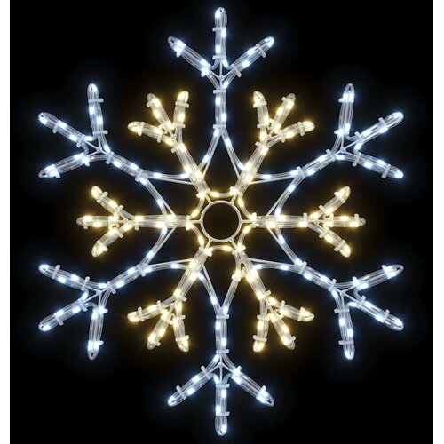  Božićna pahulja Topla bijela 56 x 49 x 0.7 cm PVC Slike