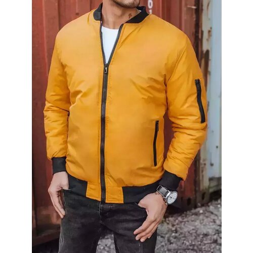DStreet Kurtka męska bomber jacket kamelowa 3825 Slike