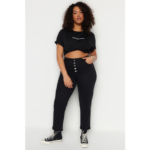 Trendyol Curve Plus Size Jeans - Black - Mom Slike