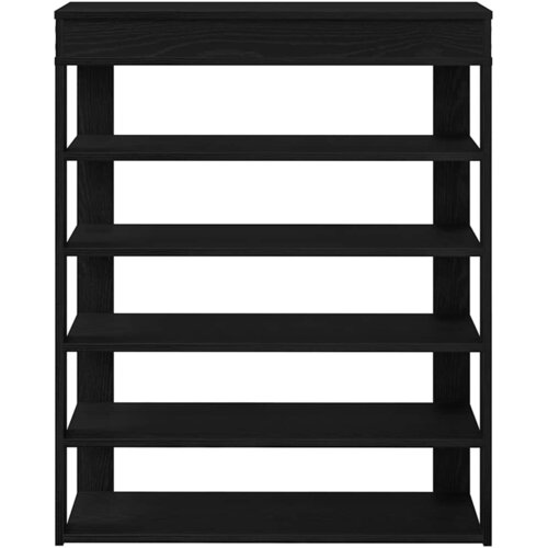  Stalak za cipele crni 80x30x98 cm od konstruiranog drva Slike