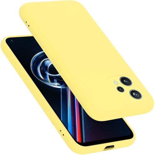 Cadorabo Ohi&scaron;je, združljiv z Realme v tekoči rumeni - za&scaron;čitni pokrov iz fleksibilnega silikona TPU, (20595245) Cene