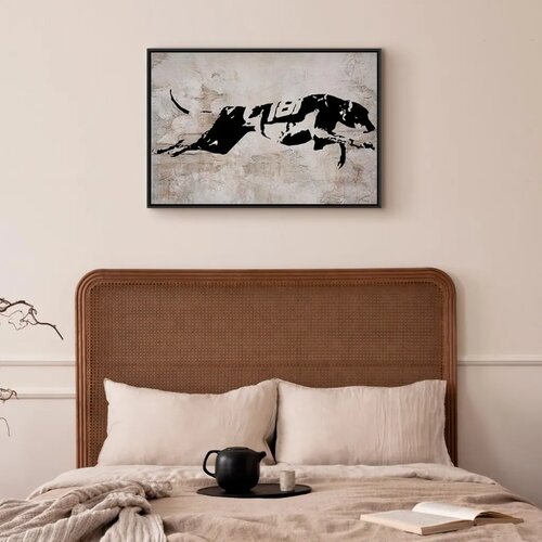  Slika - Greyhound Race (1 Part) Wide 90x60 U crnom drvenom okviru Slike