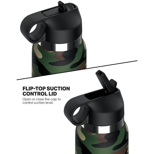 Pipedream PDX Plus Fap Flask Happy Camper Discreet Stroker Camo Frosted Slike