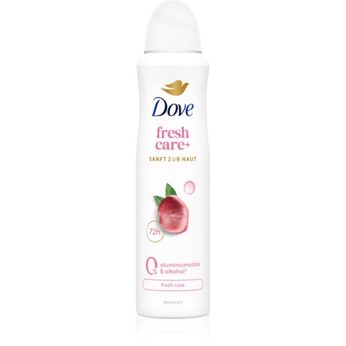 Dove 0% ALU Fresh Rose deodorant brez alkohola in vsebnosti aluminija v pr&amp;scaron;ilu 150 ml Slike