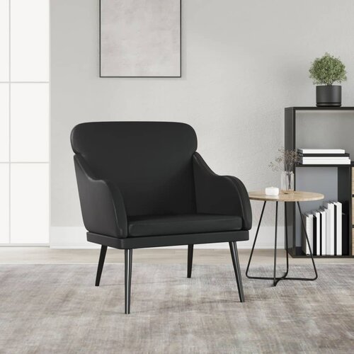 vidaXL Fotelja crna 63 x 76 x 80 cm od umjetne kože Cijene