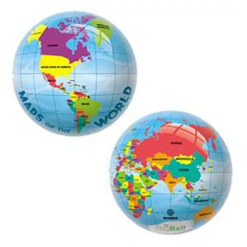 Mondo Toys Karta svijeta BioBall gumena lopta 23cm - Slike