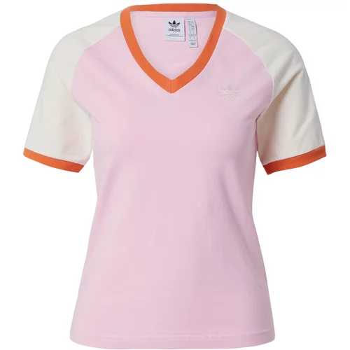 Adidas Majica 'Adicolor 70S Cali' korala / roza / bela