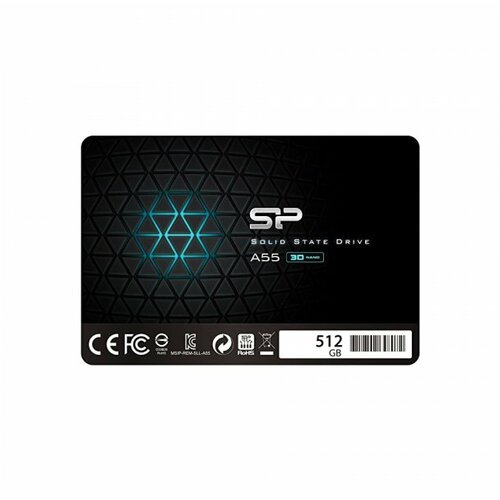 Silicon Power SSD SATA3 512GB Ace A55 3D NAND 550/450MBs SP512GBSS3A55S25 ssd hard disk Slike